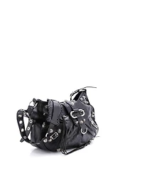 Pre-Owned Balenciaga Medium Le Cagole Giant Studs Shoulder Bag Leather