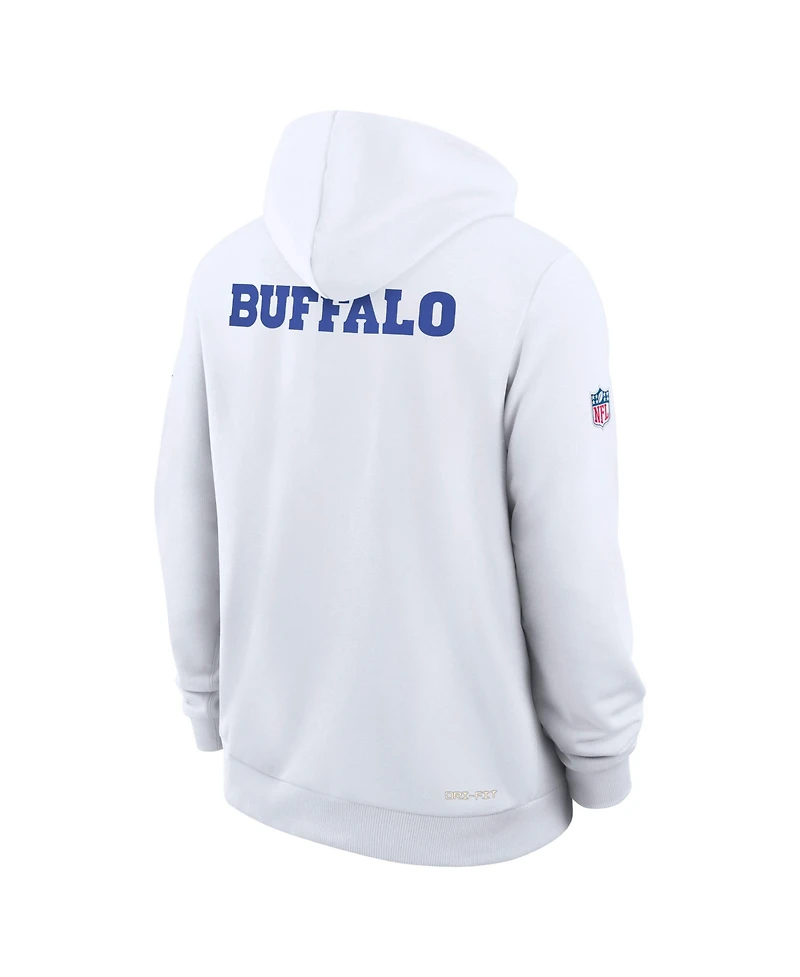 Nike Men's White Buffalo Bills 2025 Nfl Rivalries Sideline Dri-Fit Hoodie