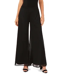 Msk Women's Mesh Wide-Leg Dress Pants