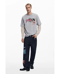 Desigual Men's Oriental printed jeans