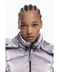 Desigual Women's Metallic padded jacket