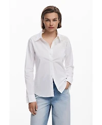 Desigual Women's Plain shirt with embroidery