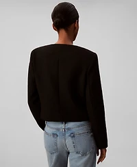 Calvin Klein Women's Long Sleeve Tweed Jacket