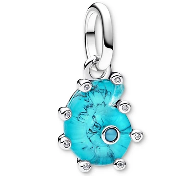 Pandora Blue Murano Glass Sea Snail Dangle Charms