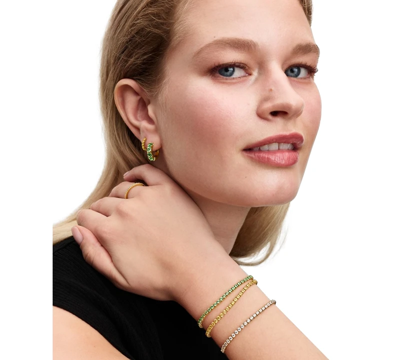 Pandora Green Hoop Earrings