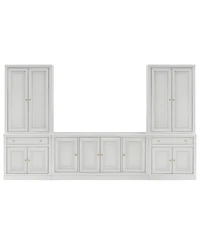 Furniture Amren 65" Wood 4 Door Console with Door Hutches and 2 Door Bases with Drawer