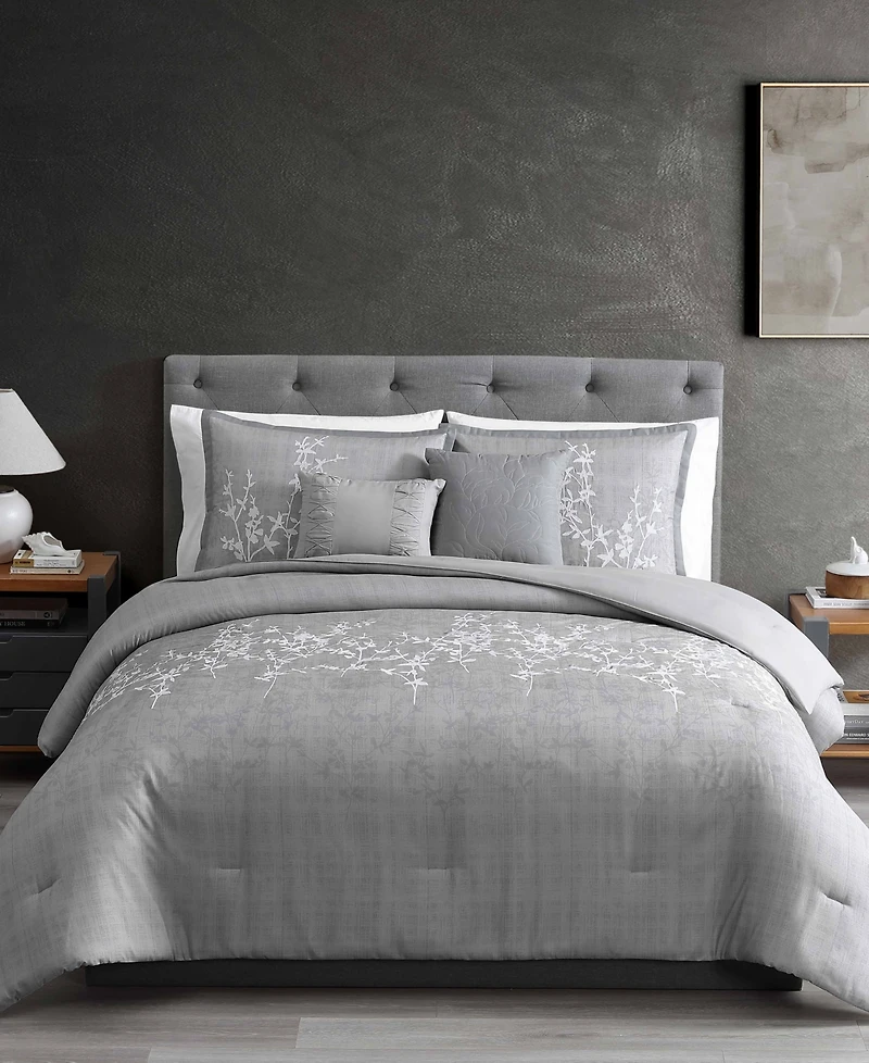 Hallmart Collectibles Henly Embroidered 5-Pc. Comforter Sets