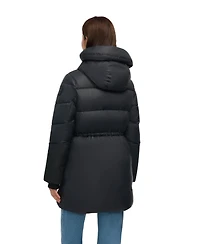 Pajar Women's Heirani Mid-Length Quilted Parka Puffer with Oversized Hood