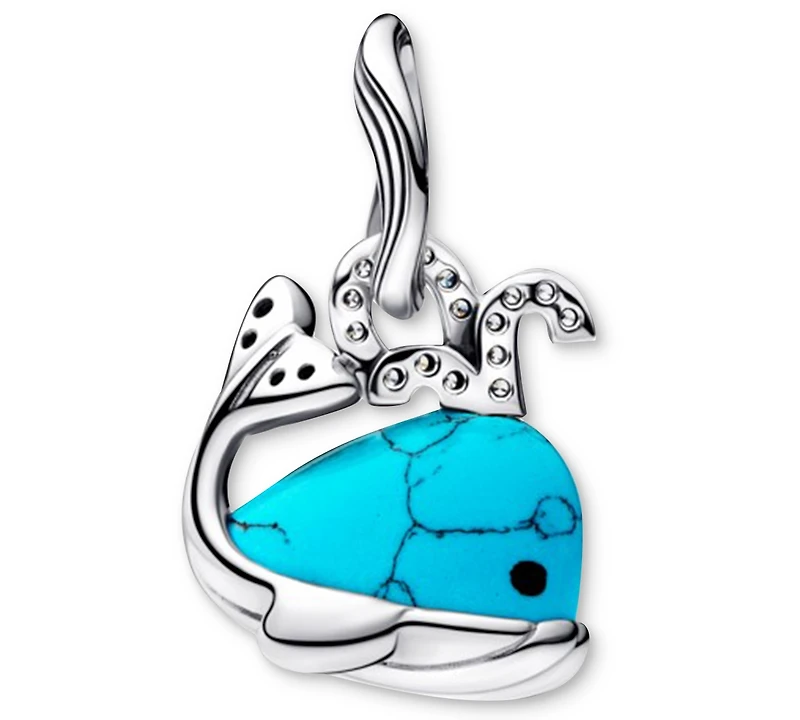 Pandora Turquoise Whale Dangle Charms