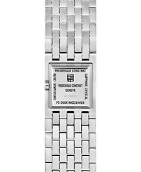 Frederique Constant Women's Manchette Silver-Tone Stainless Steel Bracelet Watch, 25.7mm