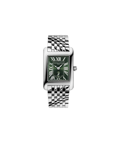 Frederique Constant Women's Carree Silver-Tone Stainless Steel Bracelet Watch, 25.2mm