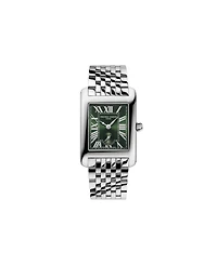 Frederique Constant Women's Carree Silver-Tone Stainless Steel Bracelet Watch, 25.2mm