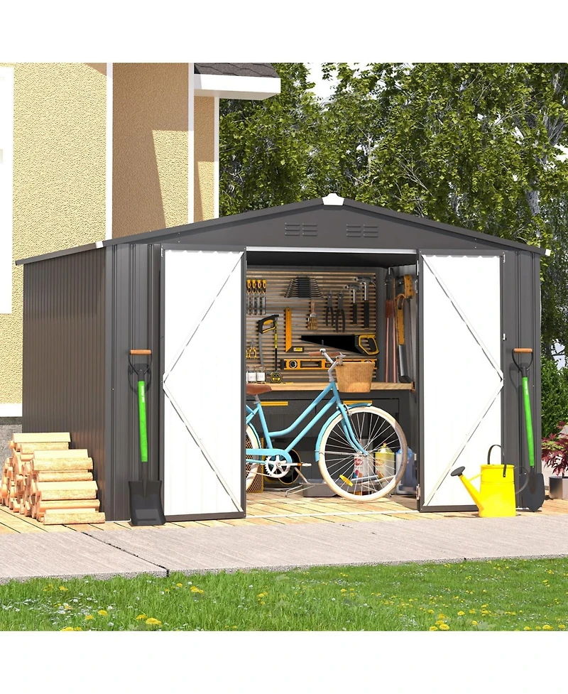 Aecojoy 10'x8' Outdoor Storage Shed