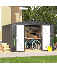 Aecojoy 10'x8' Outdoor Storage Shed