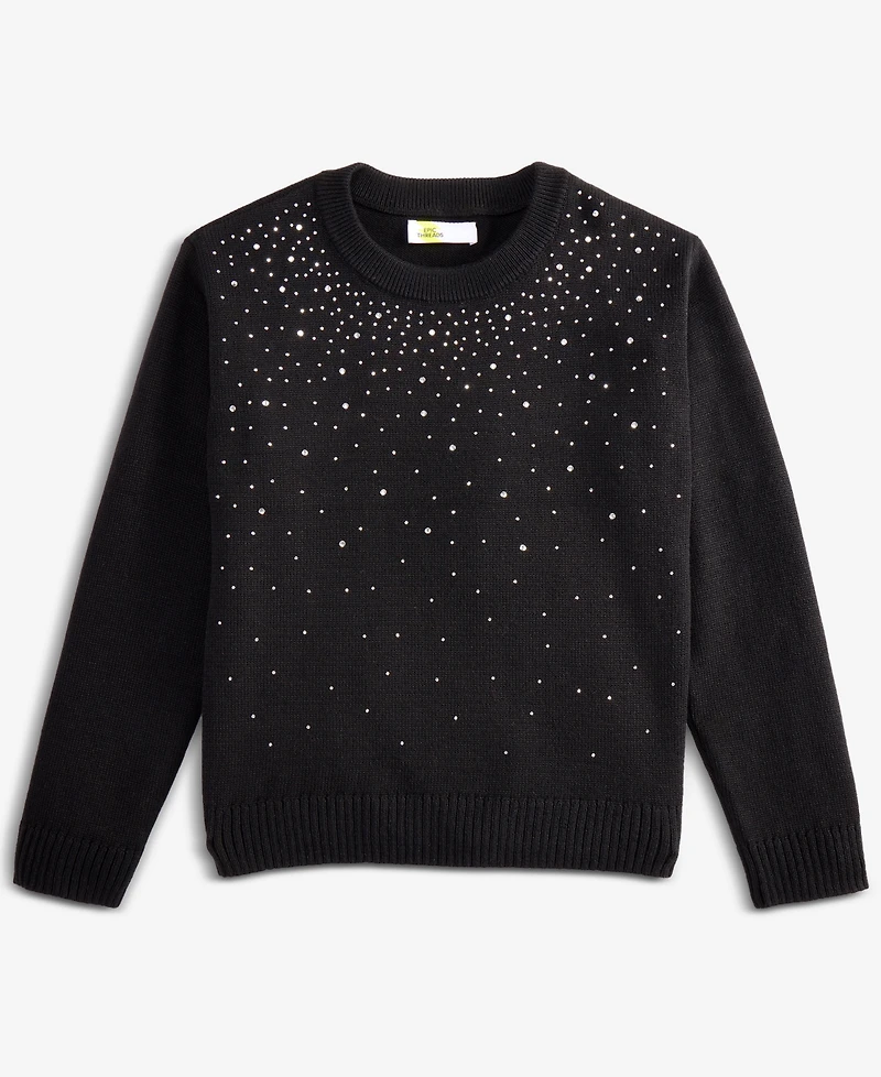 Epic Threads Girls 5-20 Embellished Long-Sleeve Sweater, Macy's Exclusive