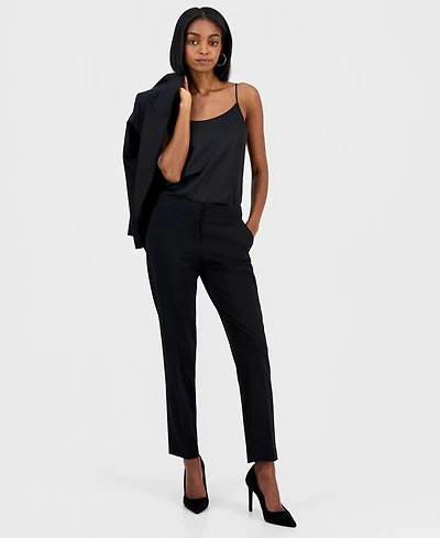 Bar Iii Women's Bi-Stretch Straight-Leg Dress Pants, Created for Macy's