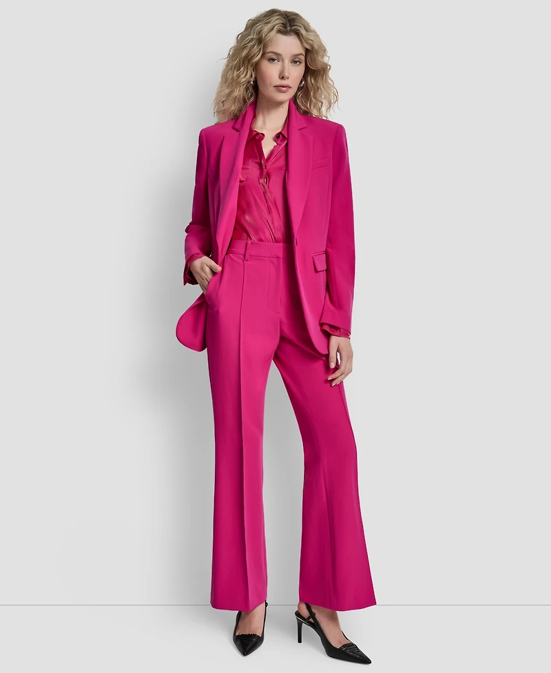 Dkny Petite 1-Button Notch Collar Jacket