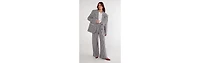 Nasty Gal Women's Gingham Tailored Wide Leg Pants