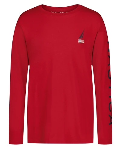 Nautica Boys 2T-7 Usa J-Class Printed Long Sleeve T-Shirt
