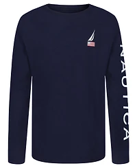 Nautica Boys 2T-7 Usa J-Class Printed Long Sleeve T-Shirt