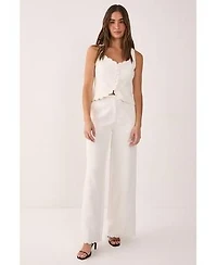 Nasty Gal Womens Button Front Tailored Dress