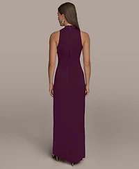 Donna Karan New York Women's V-Neck Sleeveless Dress