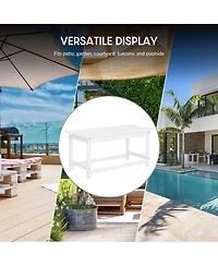 WestinTrends Outdoor Patio Classic Adirondack Coffee Table