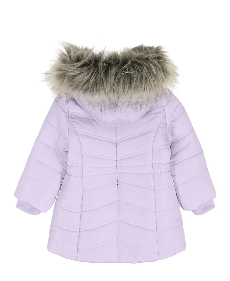 Calvin Klein Baby Girls Aerial Zip-Front Jacket