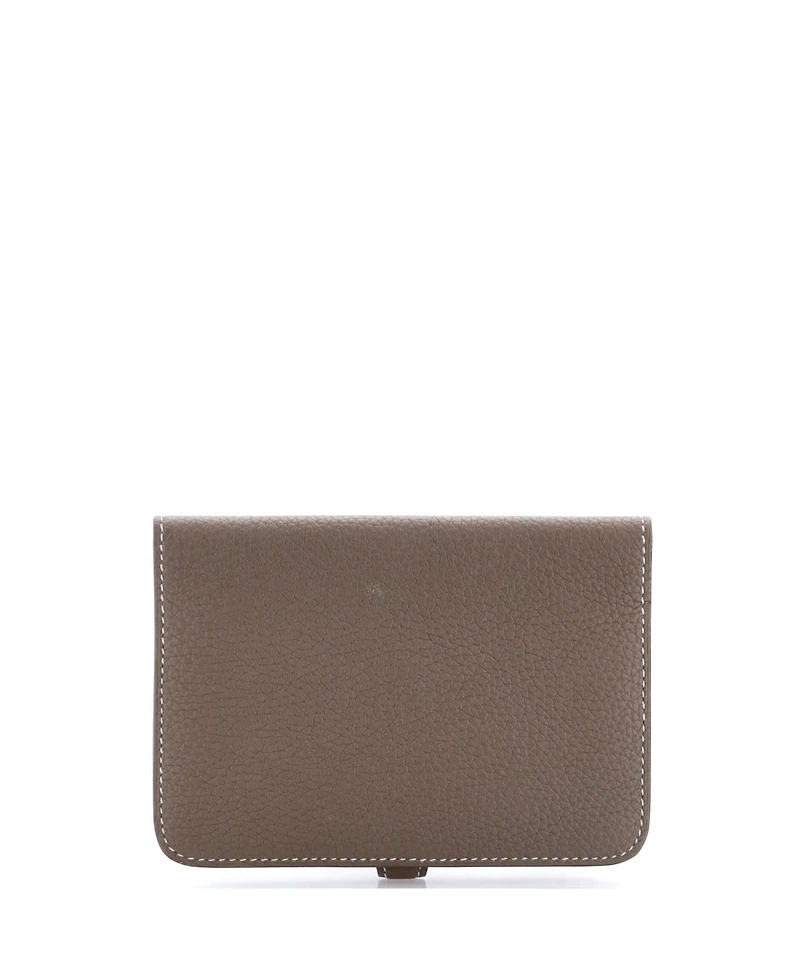 Pre-Owned Hermes Dogon Compact Wallet Leather