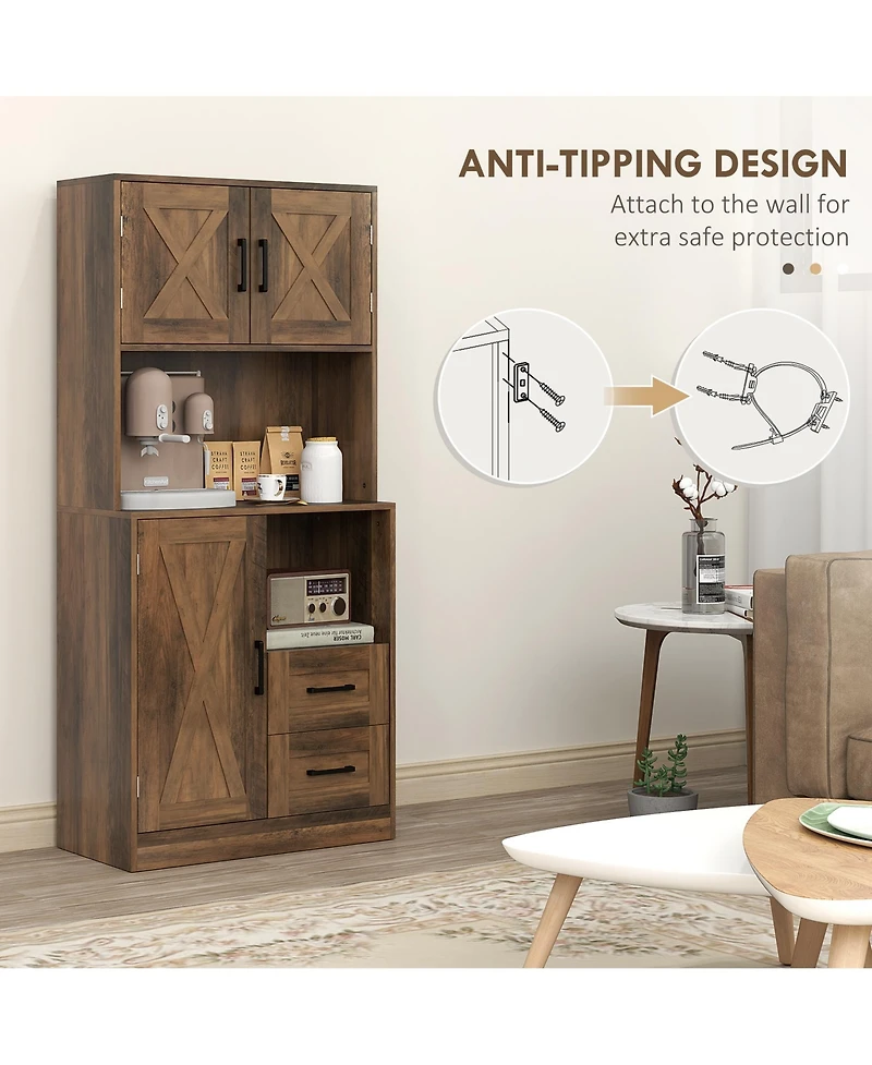 Slickblue Small Kitchen Durable Storage Cabinet with Efficient Space-Saving Design