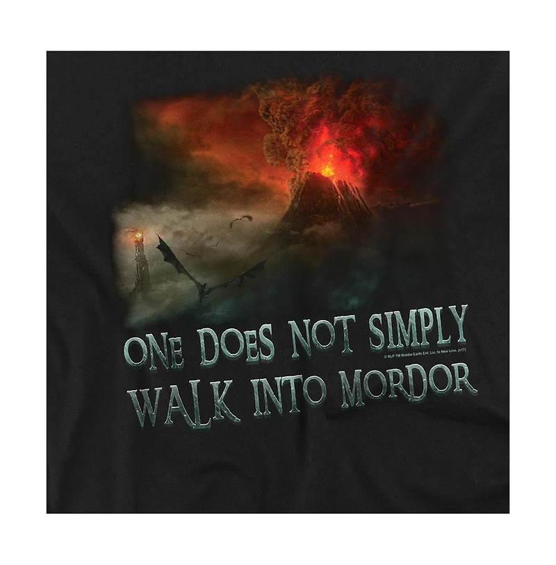 Logovision Men's Lord of The Rings Walk Mordor T Shirt