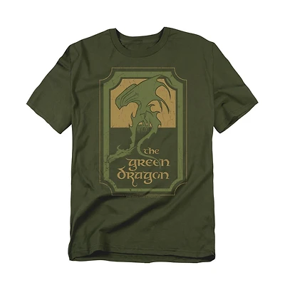 Logovision Men's The Lord of Rings Green Dragon Tavern T Shirt