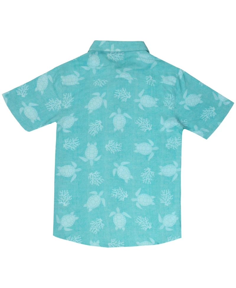 Tommy Bahama Little Boys Short-Sleeve Classic Woven Button Down Shirt