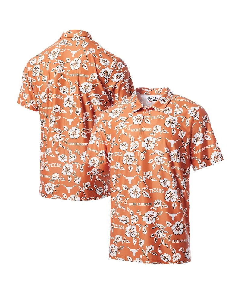 Reyn Spooner Men's Burnt Orange Texas Longhorns Pua Performance Polo Shirt
