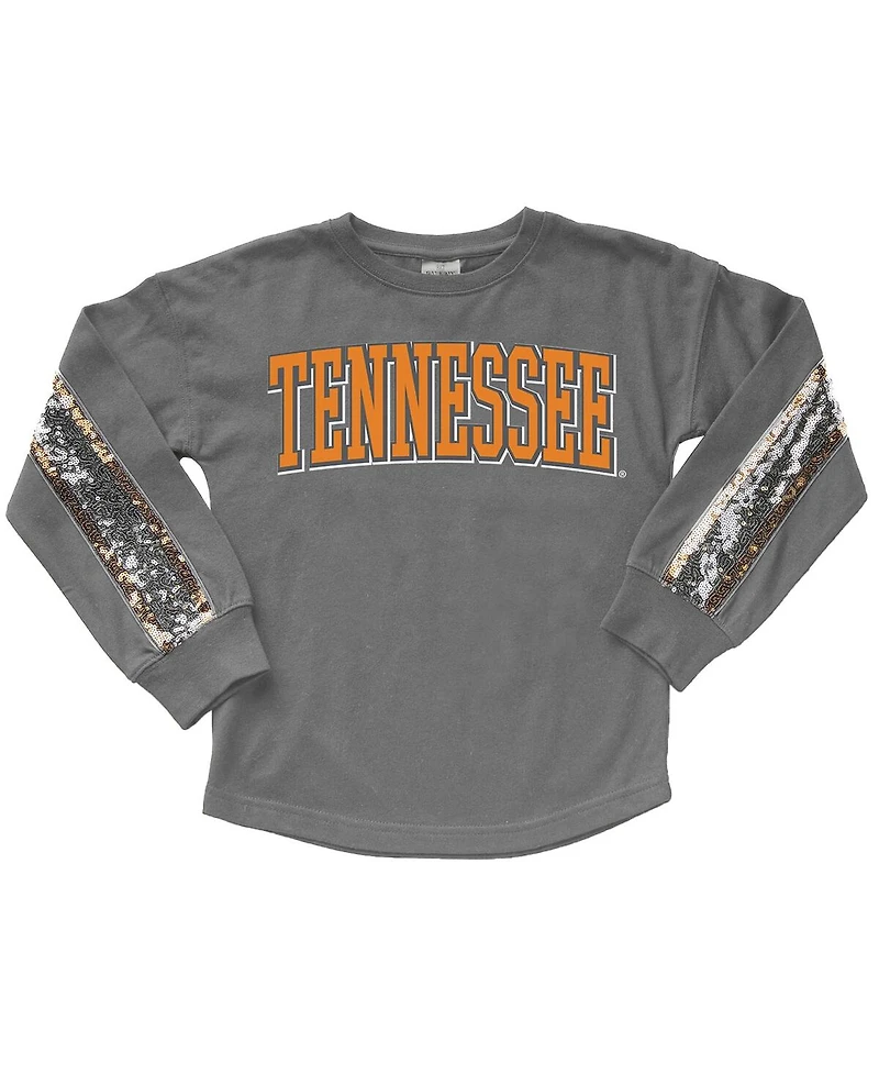 Gameday Couture Big Girls Gray Tennessee Volunteers Guess Who's Back Long Sleeve T-Shirt