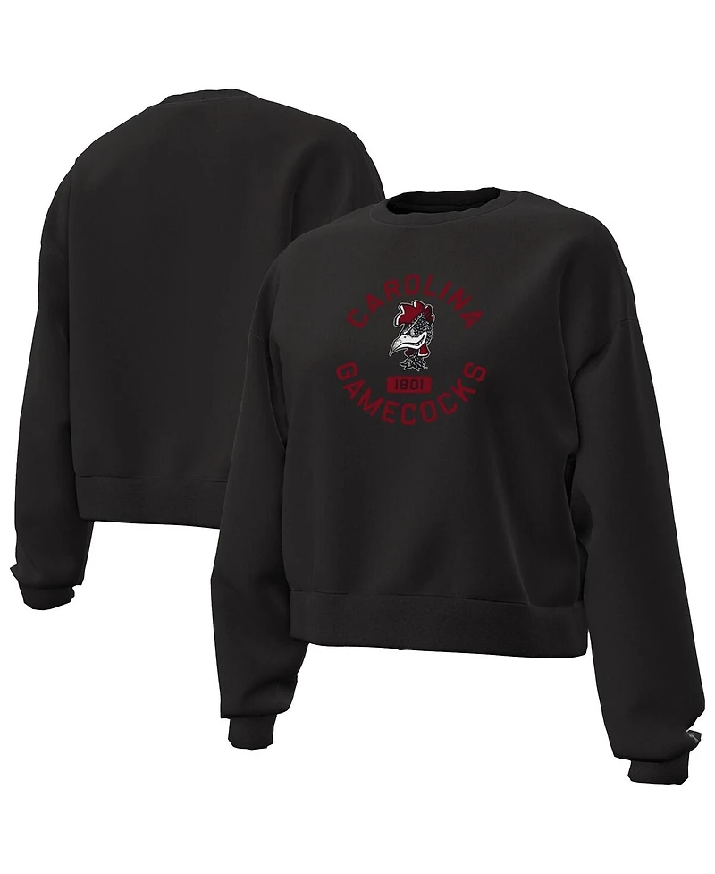Under Armour Women's Black South Carolina Gamecocks Essentials Icon Fleece Tri-Blend Sweatshirt