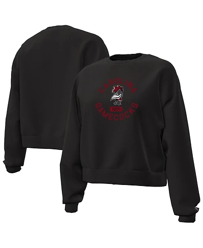 Under Armour Women's Black South Carolina Gamecocks Essentials Icon Fleece Tri-Blend Sweatshirt