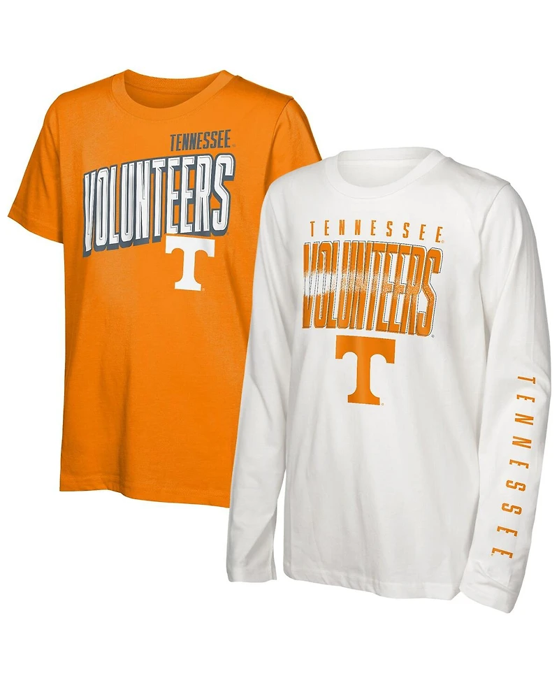 Outerstuff Big Boys and Girls 3-Pack Tennessee Volunteers The Mix T-Shirt Combo Set