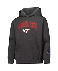 Champion Big Boys and Girls Charcoal Virginia Tech Hokies Campus Pullover Hoodie