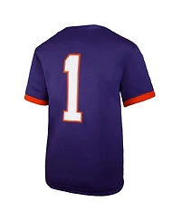 Nike Big Boys and Girls 1 Purple Clemson Tigers Untouchable Replica Game Jersey