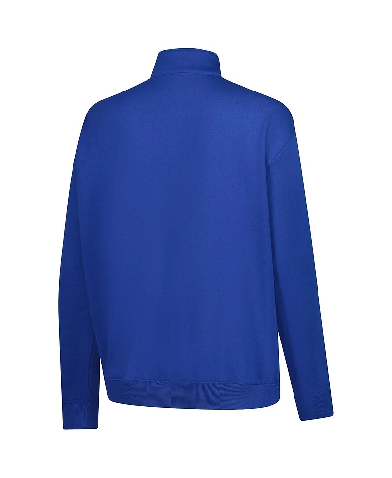 Fanatics Women's Royal/White Kentucky Wildcats Plus Quarter-Zip Pullover