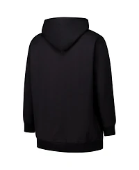 Fanatics Women's Black Georgia Bulldogs Plus Scrip Lace-Up V-Neck Hoodie