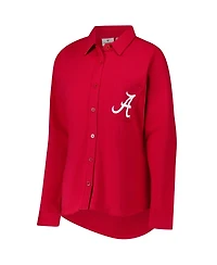 Fanatics Women's Crimson Alabama Tide Plus Button-Up Shacket