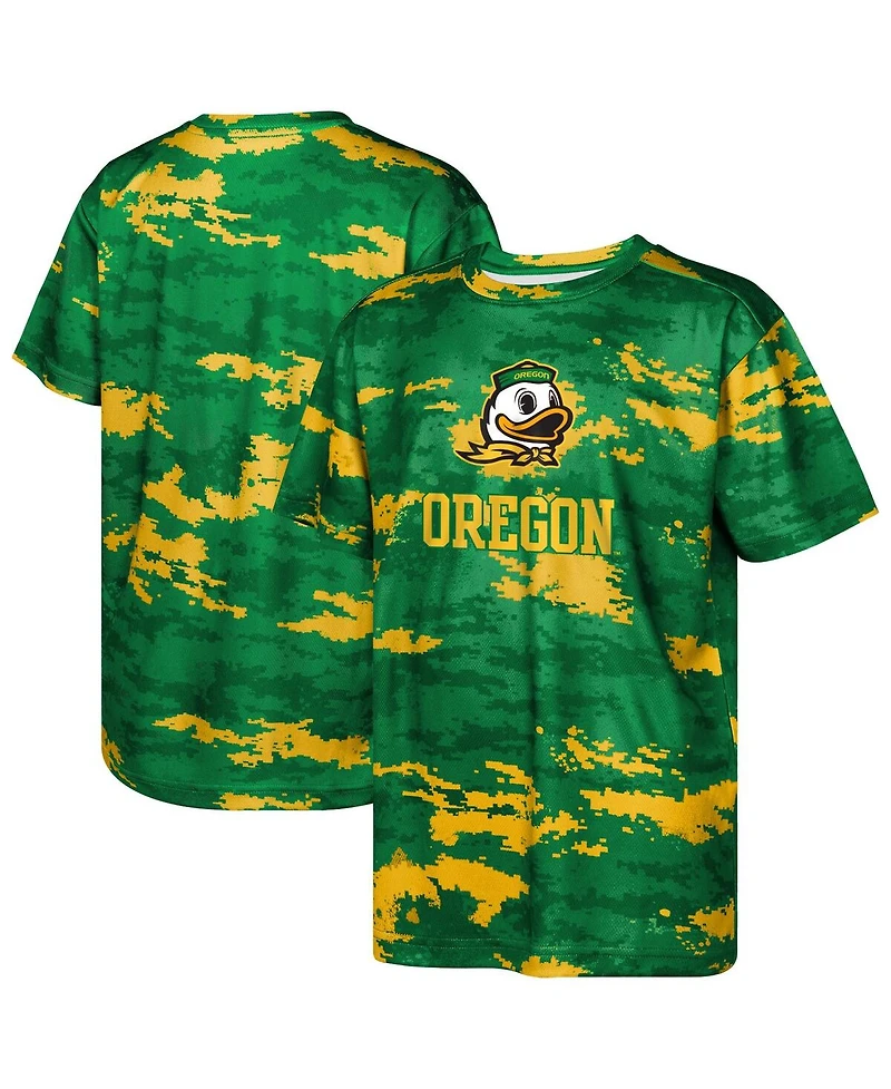 Outerstuff Big Boys and Girls Green Oregon Ducks Scrimmage Sublimated T-Shirt