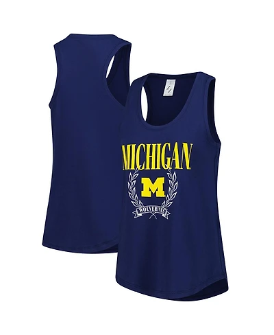 ZooZatz Women's Navy Michigan Wolverines Everyday Tank Top