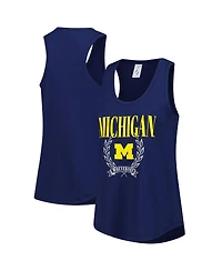 ZooZatz Women's Navy Michigan Wolverines Everyday Tank Top