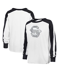 '47 Brand Women's White Penn State Nittany Lions Premier Caribou Raglan Long Sleeve T-Shirt