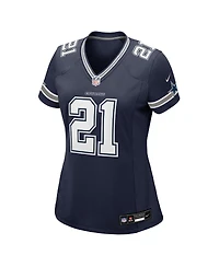 Nike Women's Deion Sanders Navy Dallas Cowboys Team Retired Player Game Jersey