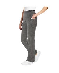 Woman Within Women's Tall Stretch-Cotton Knit Pull-On Bootcut Pocket Leggings