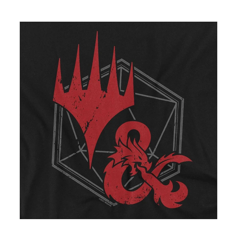 Logovision Men's Magic X D & Adventures The Forgotten Realms Afr Crossover Logo T Shirt